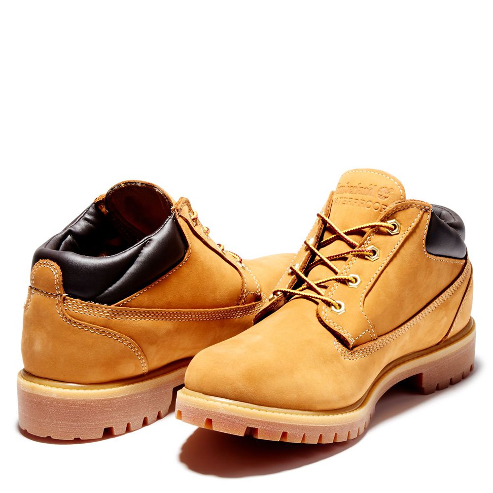 Timberland Μποτες Χιονιού Ανδρικα Καφε - Classic Oxford Waterproof - Greece 2597341-FN